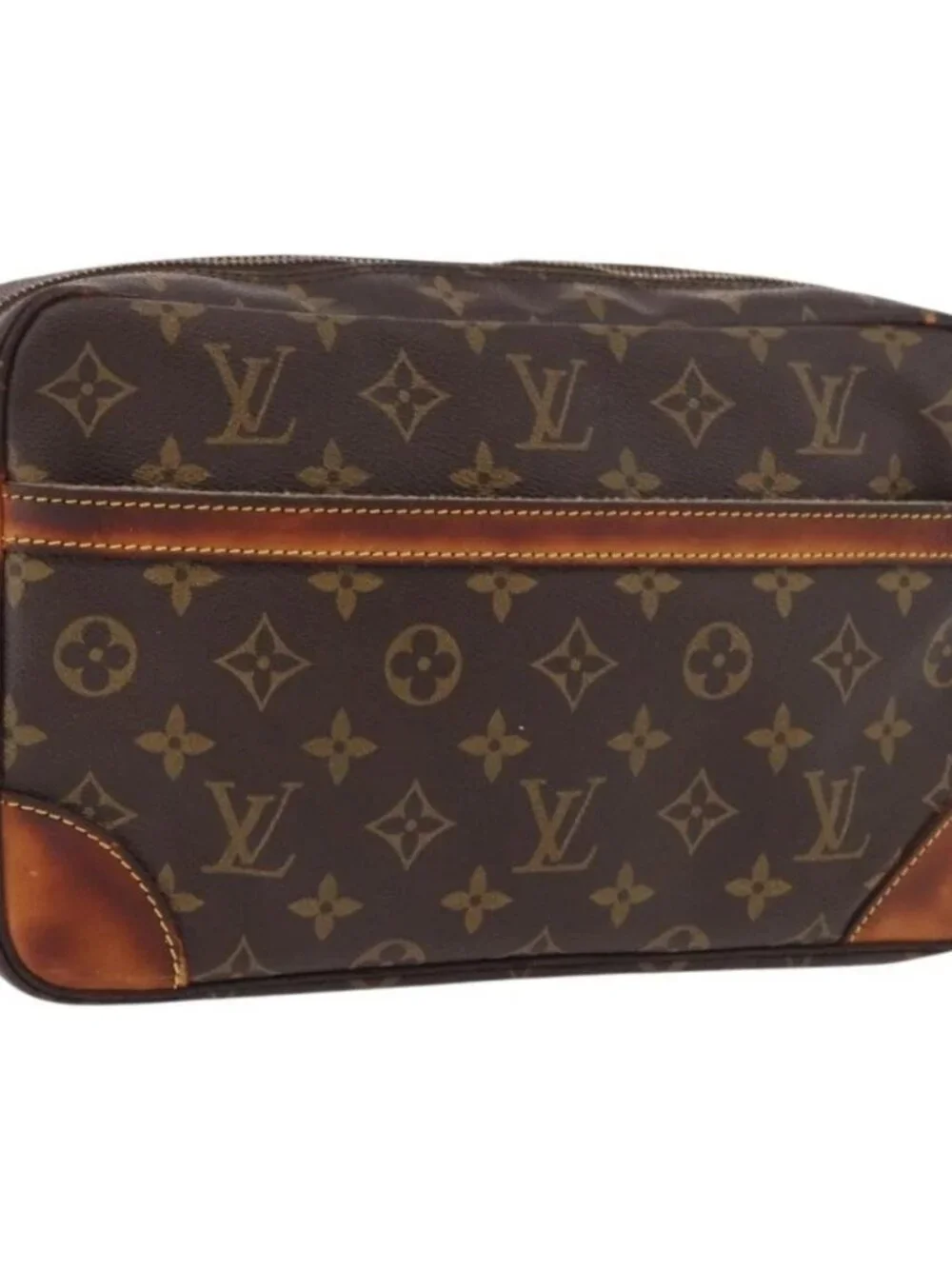 LOUIS VUITTON Monogram Compiegne 28 Clutch Bag M51845 LV Auth 186575